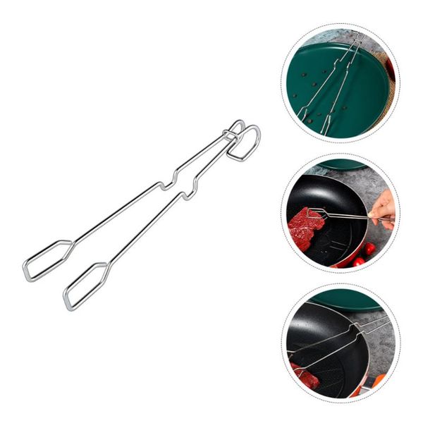 

craft tools 3 pcs stainless steel barbecue tong food steak clip bar ice cube