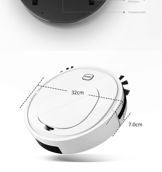

decorative objects & figurines automatic home multi-function intelligent cleaning robot, 3-in-1 all-in-one garbage removal decoration access