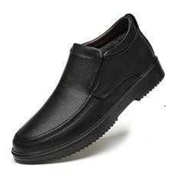 

tang zuo 1891 zhongbang father's leather shoes, , 38-47 black single cotton