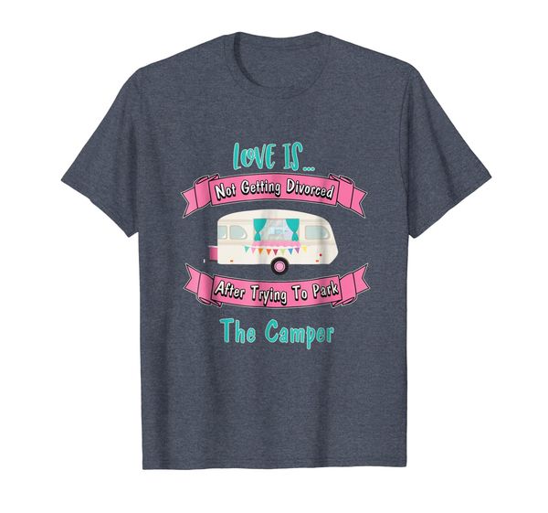 

funny parking the camper shirt, White;black