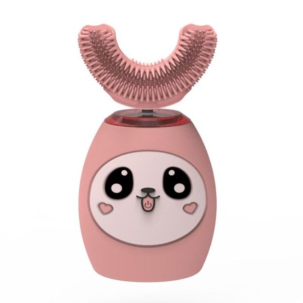 

smart electric toothbrush children's practical u-shaped silicone teeth brush early child automatic mouth-containing