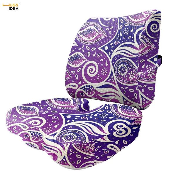 

cushion/decorative pillow hugsidea gradient paisley bohemian breeze art print seat cushion memory cotton thick pad back orthopedic massager
