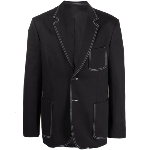 

men's suits & blazers m-6xl extra large winter coats 2021 trend men loose suit spring and autumn show coat banquet dress casual, White;black