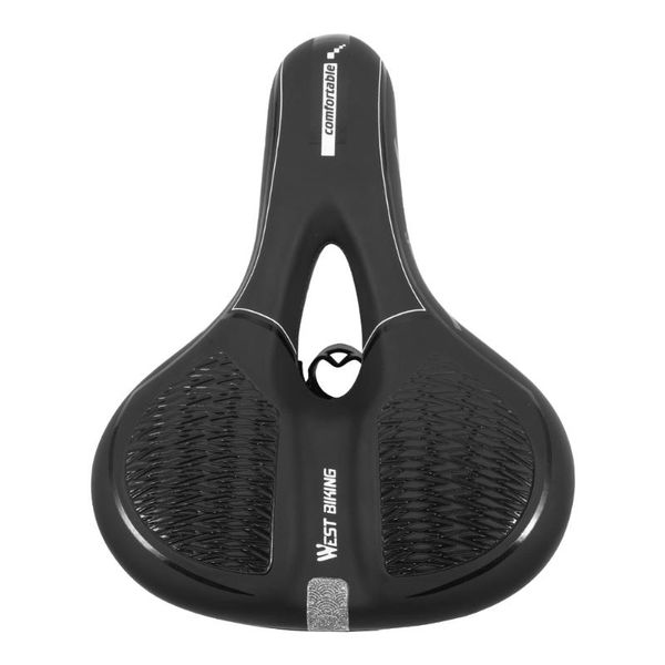 

bike saddles west biking saddle reflective shockproof cushion pu breathable soft comfortable mtb road cycling seat bicycle