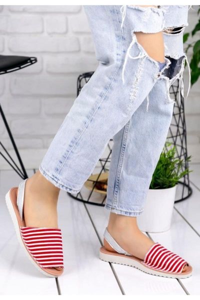 

women's red slippers sandals shoes er043, Black
