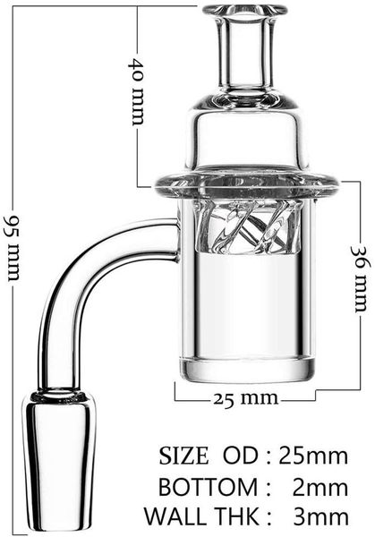 Quarz-Banger-Dab-Nagel mit rotierender UFO-Vergaserkappe und im Dunkeln leuchtenden Quarz-Terp-Perlen-Dab, weiblich, männlich, 10 mm, 14 mm, 18 mm für Glas