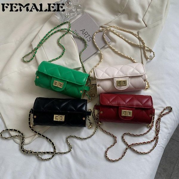 

shoulder bags luxury 2021 diamond lattice ladies cylinder small thread solid color women handbags pu leather crossbody for female