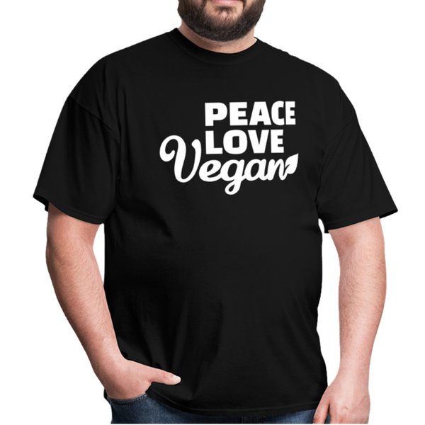 

men's t-shirts porzingis t-shirt peace love vegan pattern printed classical summer cotton tee fashion oversize tee-shirt, White;black