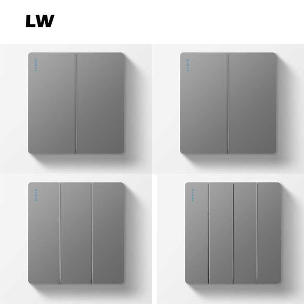 

switch gray model 86 household wall type hidden socket panel light gang switch