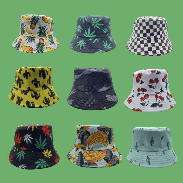 

wide brim hats panama bucket hat print reversible double-side-wear summer travel beach sun for women, Blue;gray