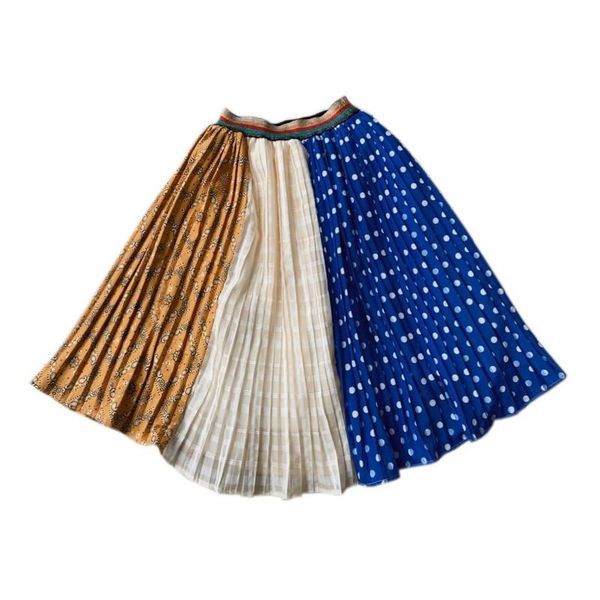 

girls princess skirts kids patchwork ruffle skirt baby girl spring summer clothes for 2-7 years