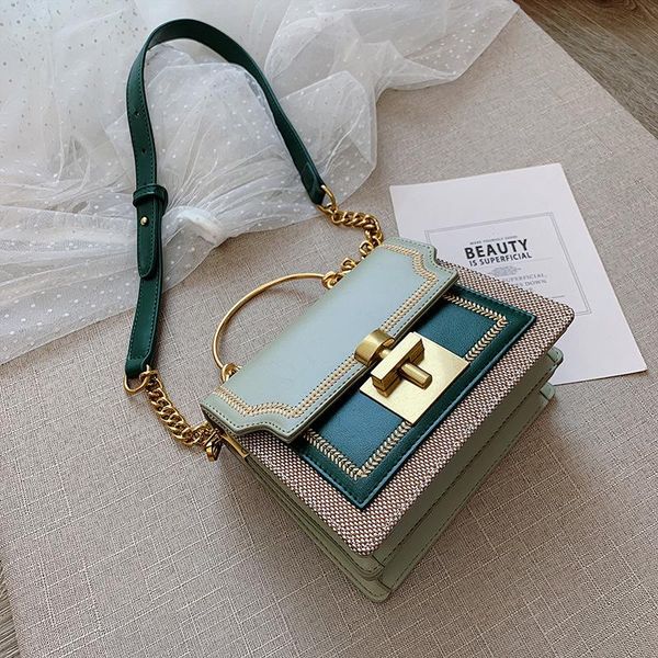 

fashion pathwork pu leather women crossbody bags vintage shoulder messenger bag ladies clutch casual totes female purse