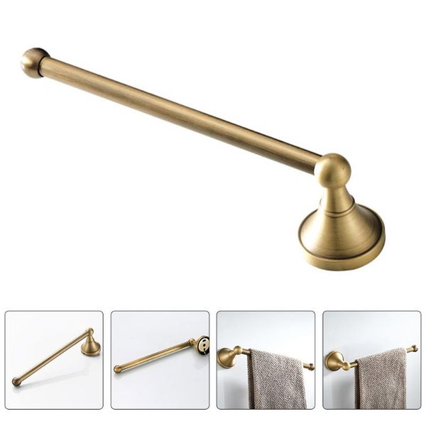 

hangers & racks 1pc bathroom towel ring retro wall mounted holder rack (golden)