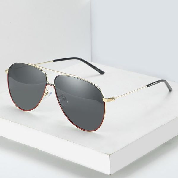 

mirrors double beam two-tone frame sunglasses fashion polarized