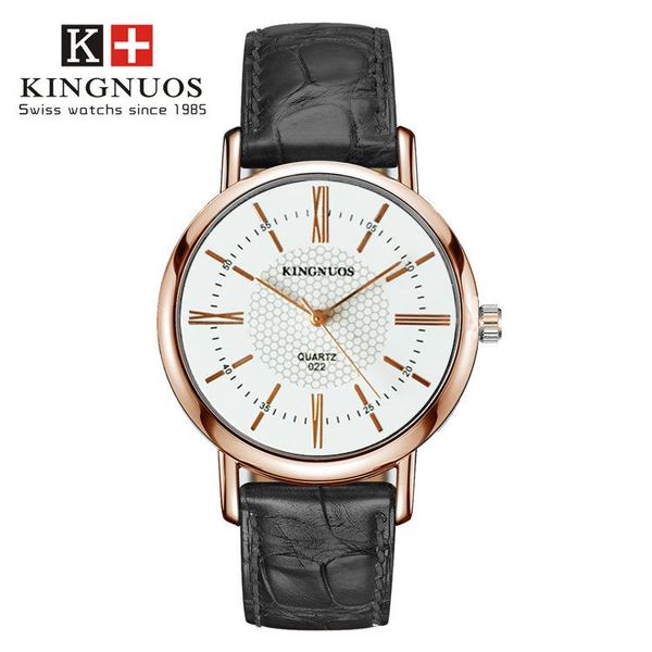 

wristwatches couple watch fashion red gold lover roman numerals leather belt men women wristwatch minimalist i love you 2021, Slivery;brown
