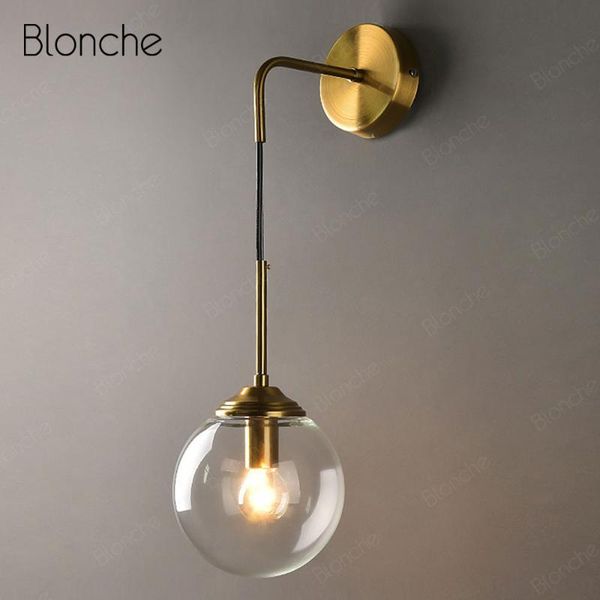 

wall lamps modern nordic glass lamp gold metal sconce bedroom bedside light fixtures bathroom led mirror industrial decor