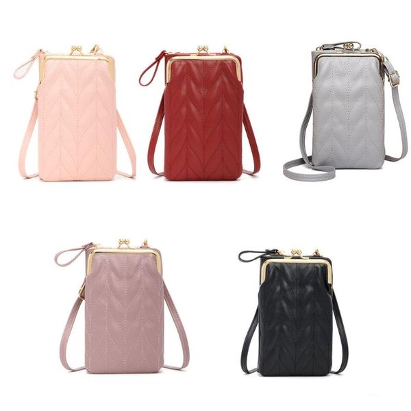 

evening bags women small crossbody cell phone bag pouch faux leather zippered purse card holder shoulder wallet with buckle handbag clutch