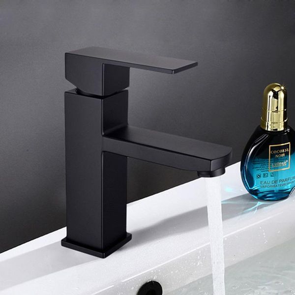 

bathroom sink faucets basin mixer tap stainless steel black wash deck mounted single handle and cold faucet torneira