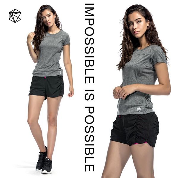 

summer sets women casual fitness running push ups t-shirt shorts suit sports 2 piece outfits activewear for two dress, White