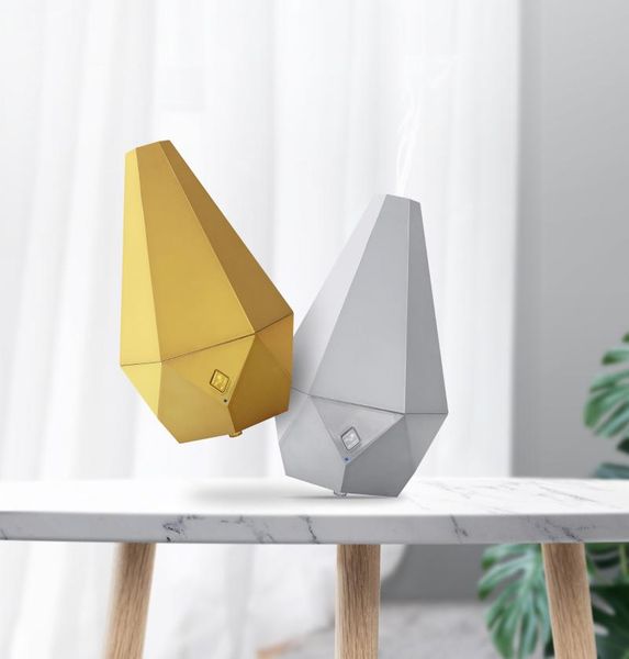 

golden shiny 150ml wood grain essential oil diffuser humidifier natural home fragrance humidifiers