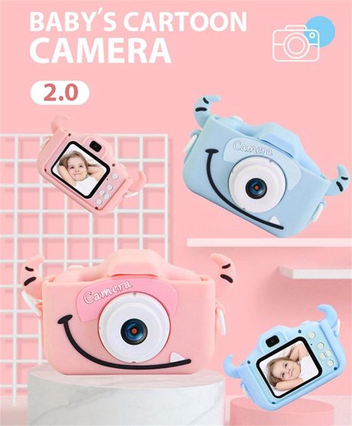 

2.0 inch screen kids camera mini digital 12mp po children with 600 mah polymer lithium battery gift z0630 cameras