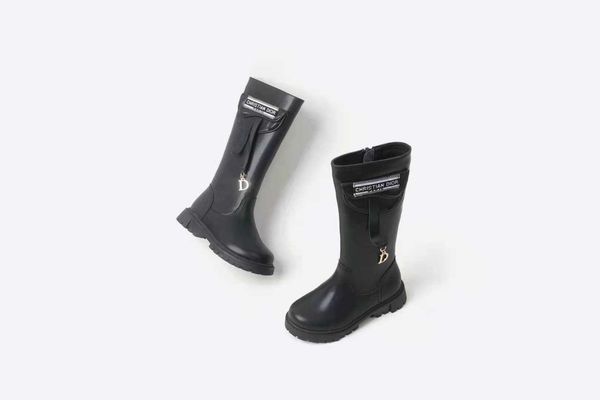 

baby girls boots designer fashion snow boot brown color boutique girl shoes kid wholesale autumn dress eu 26-35, Black;grey