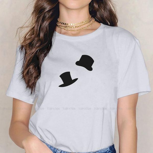 

women's t-shirt gentleman hat harajuku tshirt arsene lupin streetwear leisure t shirt girl tee special gift clothes, White