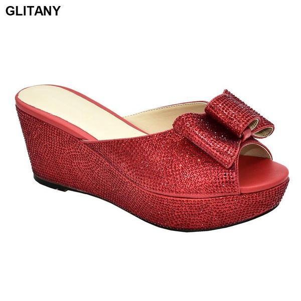 

dress shoes african special materials high heels 8 cm women luxury 2021 rhinestone wedding party quality, Black