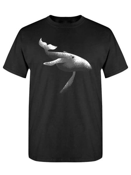 

whale underwater tee men's -image by shutterstock, White;black