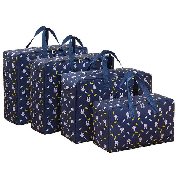 

storage bags 4 pcs/set wardrobe printed oxford fabric clothing organizer bag cartoon toy home