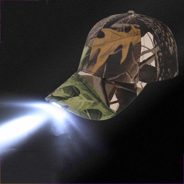 

outdoor hats led lighting baseball cap with battery usb charging hunting men and women camping fishing luminous, Black;white