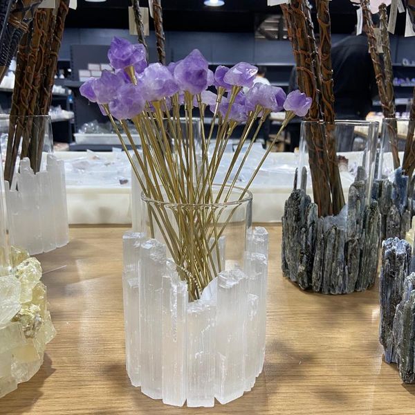 

flourite flower pyrite energy healing for home decoration bb decorative objects & figurines