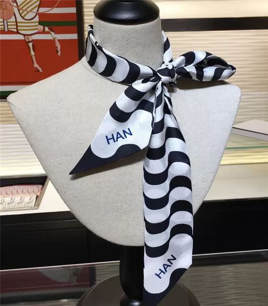 

mens women scarf designer brand silk scarf luxury fashion stripes letter neckerchief womens classic handbag scarfs, Blue;gray
