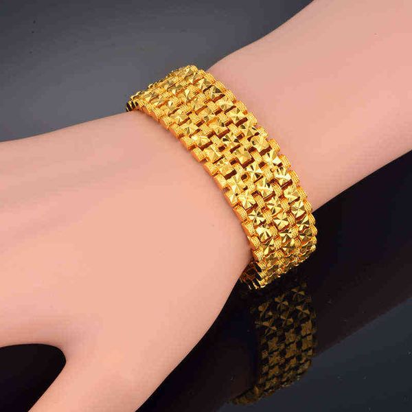 

men's bracelet for men18mm male gold color chain link bracelets 20cm casual star jewelry pulseiras dropshipping sl789, Golden;silver