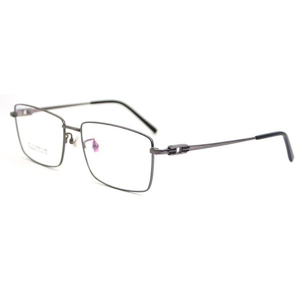 

fashion sunglasses frames sedate ultra light pure titanium myopia frame men's full business white-collar doctors presbyopia, Black