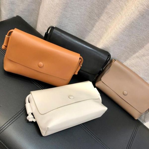 

evening bags fashion real leather messenger shoulder bag handbag simple genuine cowhide purse mobile phone women flap