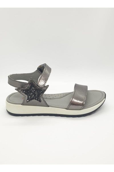 

sandals girl child of genuine leather and orthopedic, Black
