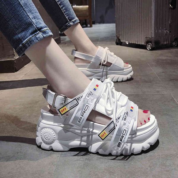 

dress shoes fashion candy colors women sandals platform wedge summer beach open toe sandalias thick sole comfort casual footwear n, Black