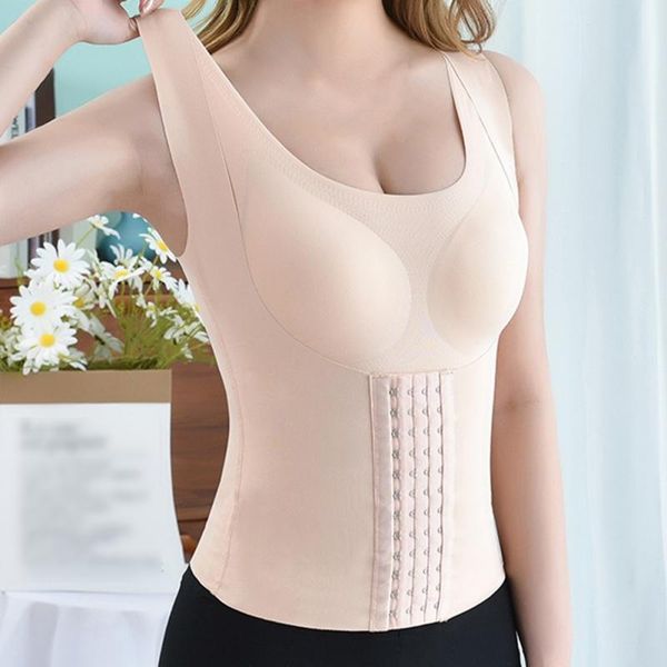 

women's shapers women posture corrector bra body fitness vest reducing girdle seamless underwear slimming belly sheath cross back tank, Black;white