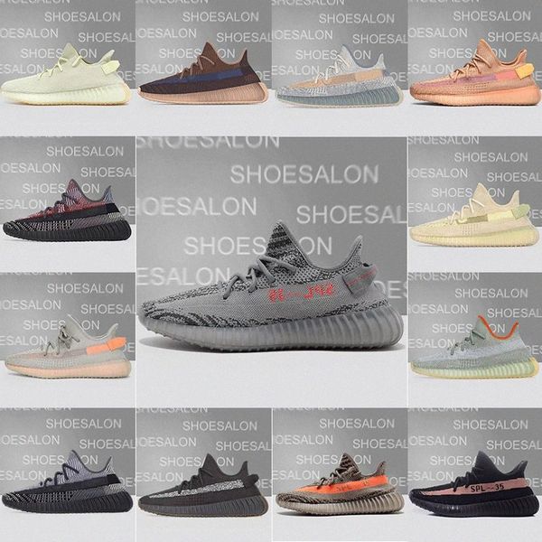 

2021 v2 sneakers kanye casual west running outdoor shoes 3m reflective mens womens sneaker shoe yeezys 350 yeezy size36-45 h8o8#, Black