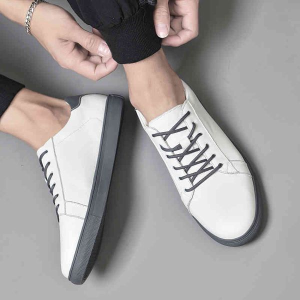 

dress shoes white all-match trendy male casual fashion loafers men off footwear comfortable for man walking sneakers 4is1, Black