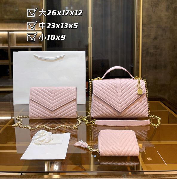 

three-piece combination matching three bags wallet shopping bag fashion bag details picture letter g made of genuine leather 2548