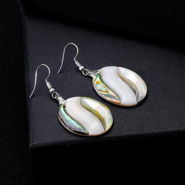 

dangle & chandelier garilina fashion trinket abalone shell drop silver color earrings for women gilrs ladies jewelry ae2291