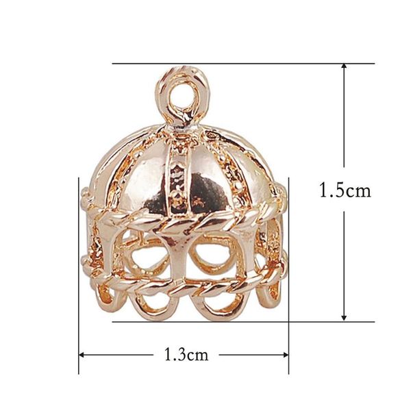 

charms 2 pcs/lot gold plate copper hollow diy accessories, Bronze;silver