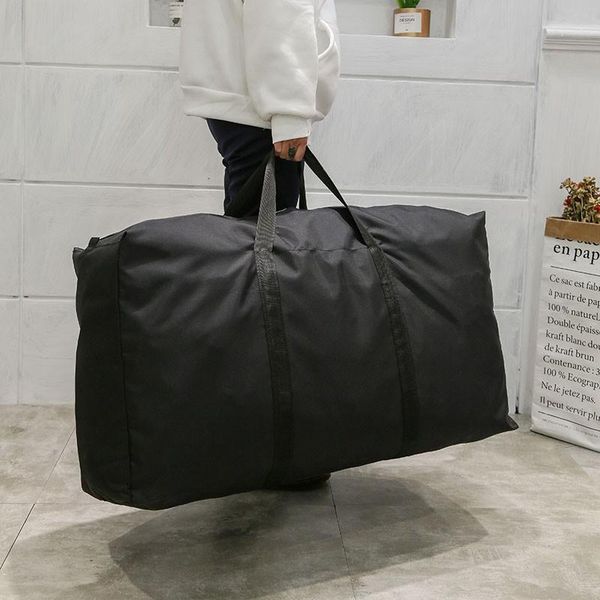 

duffel bags thin folding luggage bag big capacity wearable duffle casual light men handbag weekender oxford clothing storage