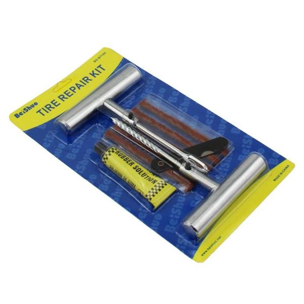 

handlebars 9pc t-handle tire plug kit tyre puncture repair