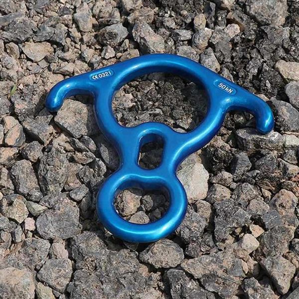 

cords, slings and webbing rock climbing descender ox horn 8 descend ring downhill with bent-ear device belay eight equipment gear 50ng rappe