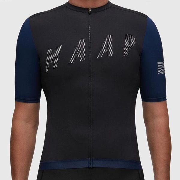 

maap pro team cycling jersey summer cycle clothes racing sets, Black;blue