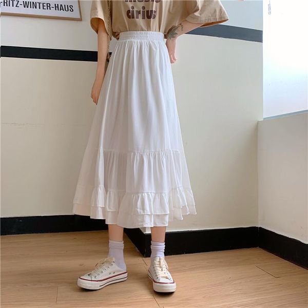 

vy9367 wholesale 2021 spring summer autumn fashion casual women skirt woman female ol white skirts, Black