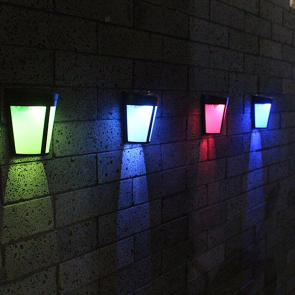 

strips solar wall lamp 6led european style environmental round barrel outdoor garden lighting fence